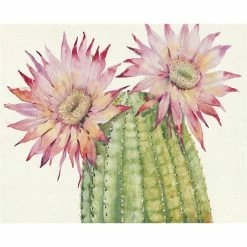 Budget ❤️ Jeco Inc. Jeco Floral And Botanical Printing Canvas Art In Green And Pink ⌛