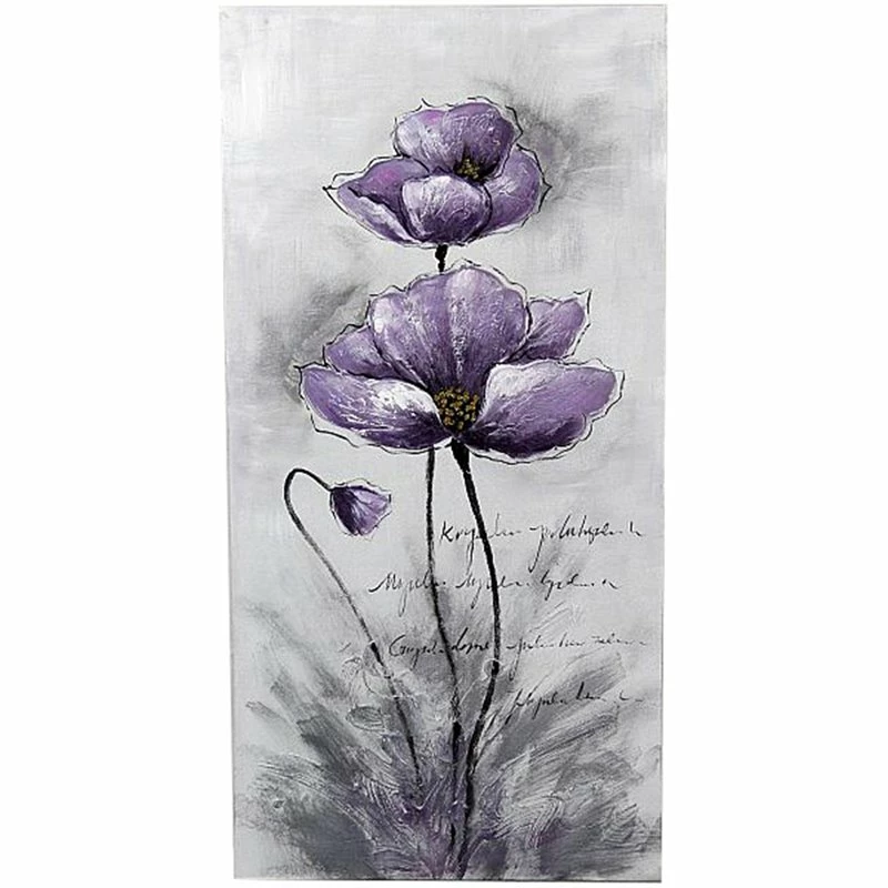 Brand new ๐ Jeco Inc. Jeco Floral And Botanical Canvas Art In Purple And Black โญ