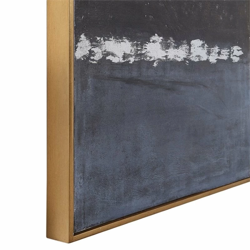 Best Pirce ๐คฉ Uttermost Winter Abstract Sea Scape Hand Painted Art ๐ - Image 6