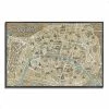 Outlet 🌟 Tangletown Fine Art 47x32 Monuments Of Paris Map By Wild Apple Portfolio - Canvas Fabric Multi-Color 🤩