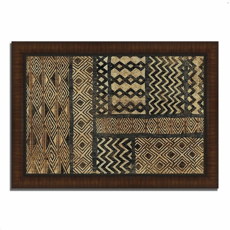 Top 10 ๐ฅ Tangletown Fine Art 36 X 26 Kuba Abstract By Sue Schlabach - Wood Framed Print Wall Art Multi-Color ๐