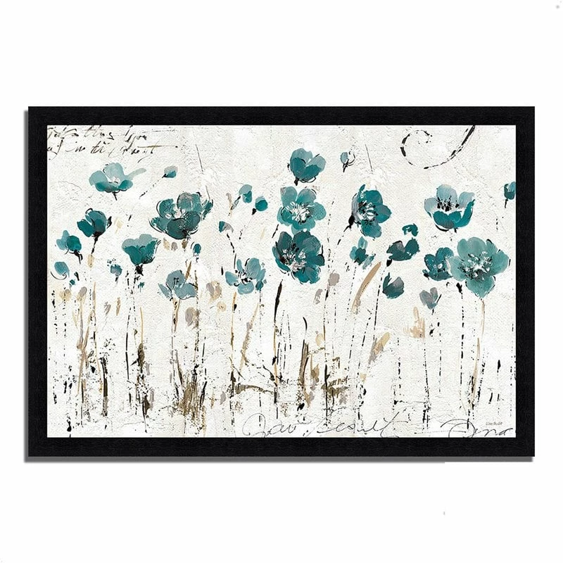 Deals 🛒 Tangletown Fine Art 46" X 33" Abstract Balance VI Blue By Lisa Audit - Wood Framed Print Multi-Color 🤩