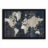 Discount 🧨 Tangletown Fine Art 33 X 23 Old World Map Blue By Wild Apple Portfolio Wood Framed Print Multi-Color ❤️