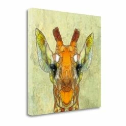 Brand new 👏 Tangletown Fine Art 20" X 20" Abstract Giraffe Calf By Ancello - Print On Canvas Fabric Multi-Color 🎉