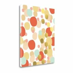 Hot Sale 😍 Tangletown Fine Art 16x20 Abstract Painting Coral By Linda Woods- Print On Canvas Fabric Multi-Color 🔔