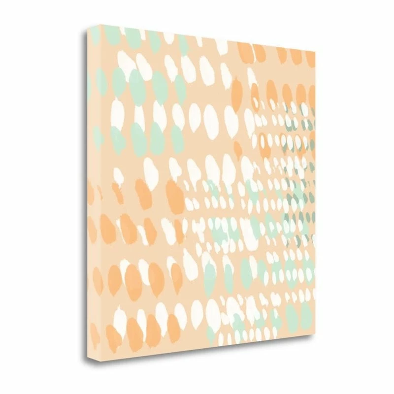 Best deal ๐ Tangletown Fine Art 20" X 20" Coral Abstract By Linda Woods - Print On Canvas Fabric Multi-Color ๐