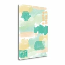 Coupon 💯 Tangletown Fine Art 17" X 23" Abstract II By Linda Woods Wall Art Print On Canvas Fabric Multi-Color 🔔