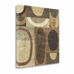 Best reviews of 🧨 Tangletown Fine Art 18x18 Modern Geometric Neutral I By Michael Mullan- On Canvas Fabric Multi-Color ⭐