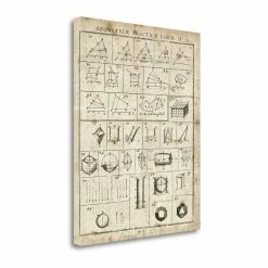 Flash Sale ๐ Tangletown Fine Art 20 X 24 Geometric Chart II By Wild Apple Portfolio- On Canvas Fabric Multi-Color ๐