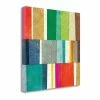 Deals 🌟 Tangletown Fine Art 18" X 18" Colorful Abstract By Michael Mullan Print On Canvas Fabric Multi-Color 👏