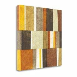 Discount 🔥 Tangletown Fine Art 18x18 Neutral And Spice Abstract By Michael Mullan- On Canvas Fabric Multi-Color 👍