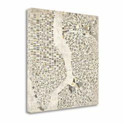 Flash Sale ✨ Tangletown Fine Art 18" X 18" Mod New York Map By Laura Marshall- Print On Canvas Fabric Multi-Color 🎁