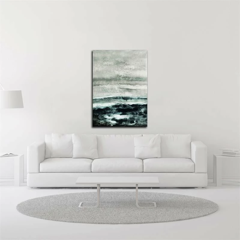 Outlet โค๏ธ Tangletown Fine Art 15" X 21" Abstract Waterscape By Iris Lehnhardt - Print On Canvas Fabric White ๐ฅ - Image 2