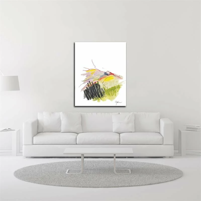 Best reviews of ๐ Tangletown Fine Art 14" X 18" Abstract Landscape No. 12 By Jan Weiss - Print On Canvas Fabric Gray ๐คฉ - Image 2