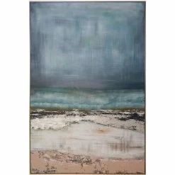Wholesale ⌛ Crestview Collection Hand Painted Cotton Canvas Coastal Scene In Blue ⌛