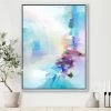 Outlet 😀 Designart 12" X 20" "Abstract Sky Landscape" Fabric Canvas Wall Art In Blue 🌟