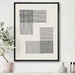 Top 10 ๐ฅฐ Designart 24" X 32" "Geometric Form Composition" Fabric Canvas Wall Art In Black ๐งจ