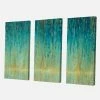 Wholesale 😍 Designart 48" X 32" "Rain Abstract Panel" Fabric Canvas Wall Art In Blue 🧨