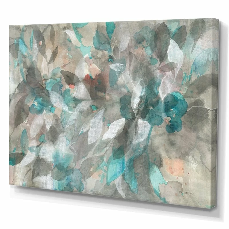 Brand new 😍 Designart 40" X 30" "Abstract RW Nature" Fabric Canvas Wall Art In Green 🎁 - Image 3