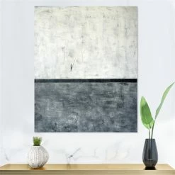 Top 10 ✔️ Designart 16" X 32" "Abstract Painting" Fabric Canvas Wall Art In White ⭐