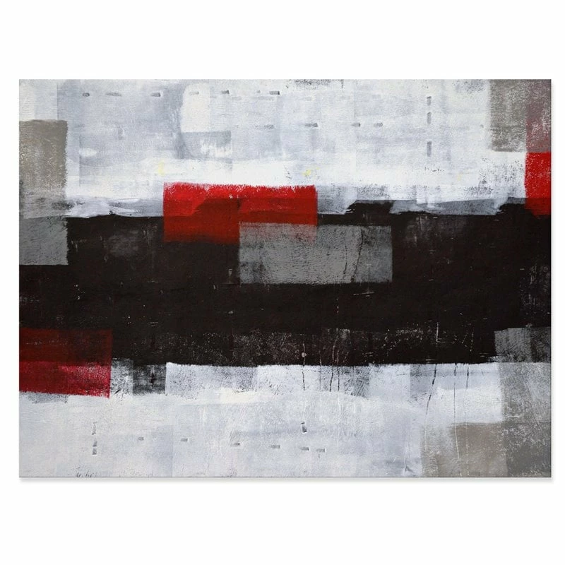 Best Sale โญ Designart 32" X 16" "Abstract Painting" Fabric Canvas Wall Art In Gray ๐ - Image 3