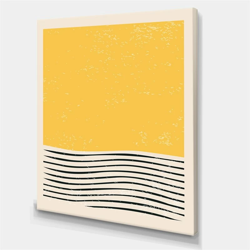 Best Sale ๐ Designart 24" X 32" "Geometric Compositions" Fabric Canvas Wall Art In Blue ๐ - Image 2