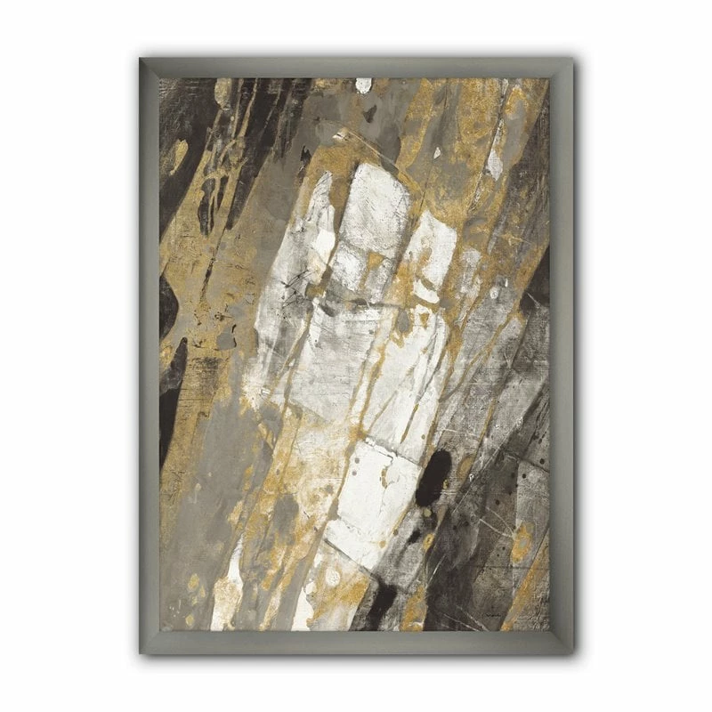 Best reviews of ๐ Designart 30" X 40" "Handpainted Abstract" Fabric Canvas Wall Art In Gold ๐งจ - Image 2