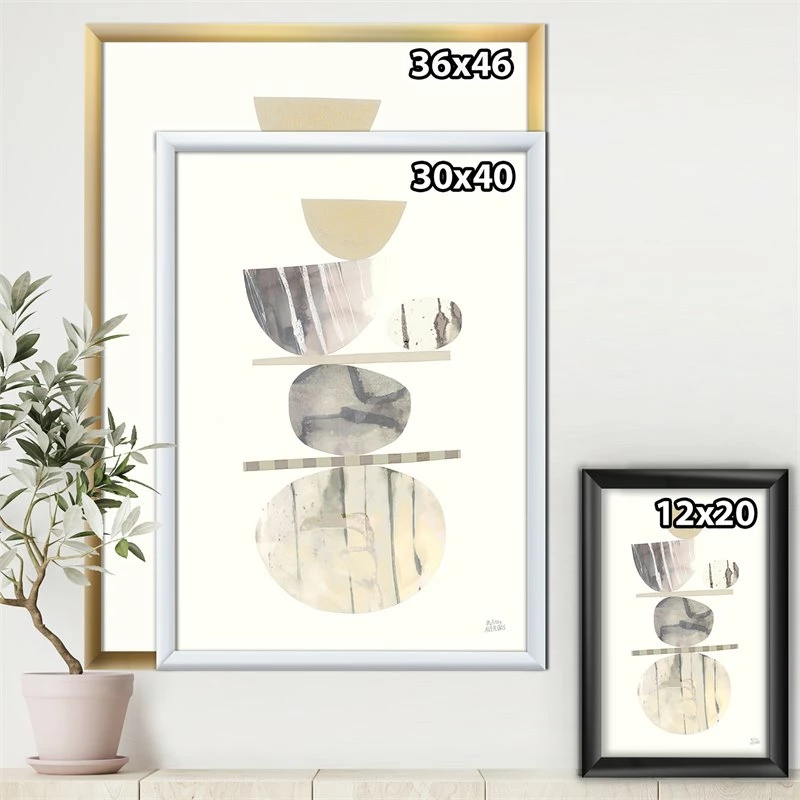 Best reviews of ๐ฅ Designart 12" X 20" "Geometric Balance II" Fabric Canvas Wall Art In Brown ๐ - Image 3