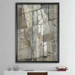 Flash Sale ⭐ Designart 12" X 20" "Geometric Composition" Fabric Canvas Wall Art In Beige 🔔