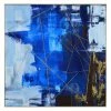 Cheap 🔔 Maklaine Modern Abstract Graphic Art Canvas In Shades Of Blue And Black ✨