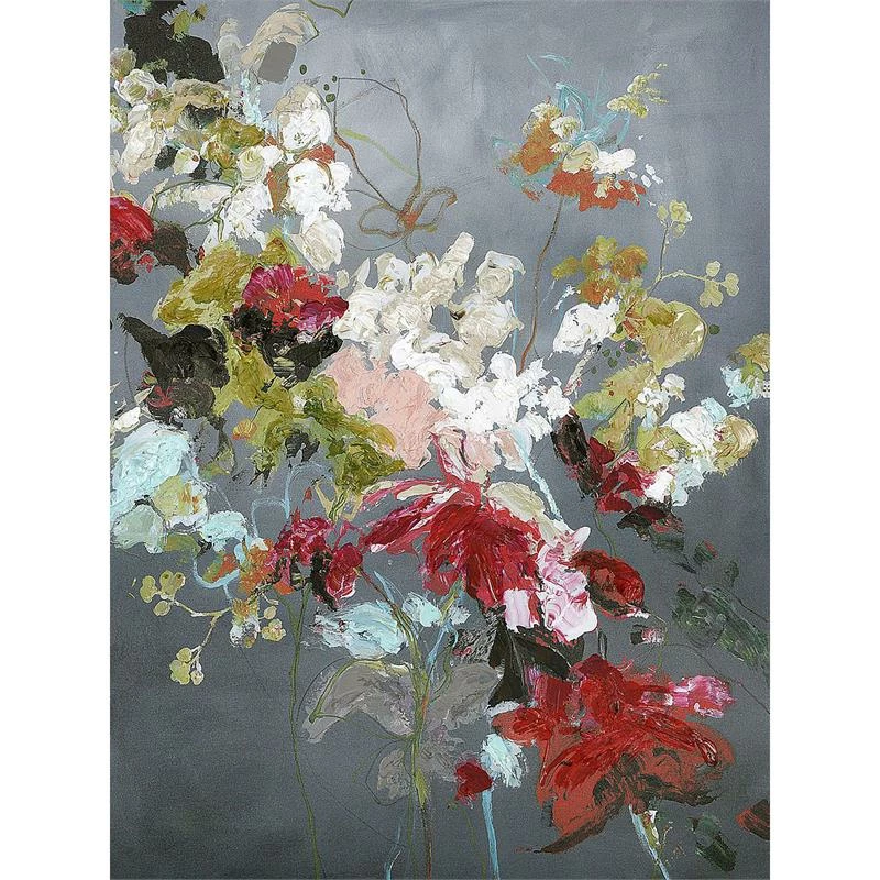 Best Pirce โจ Tangletown Fine Art Abstract Floral 2 By Design Fabrikken 22x30 Wall Art Print On CanvasFabric Gray ๐ฅ - Image 2