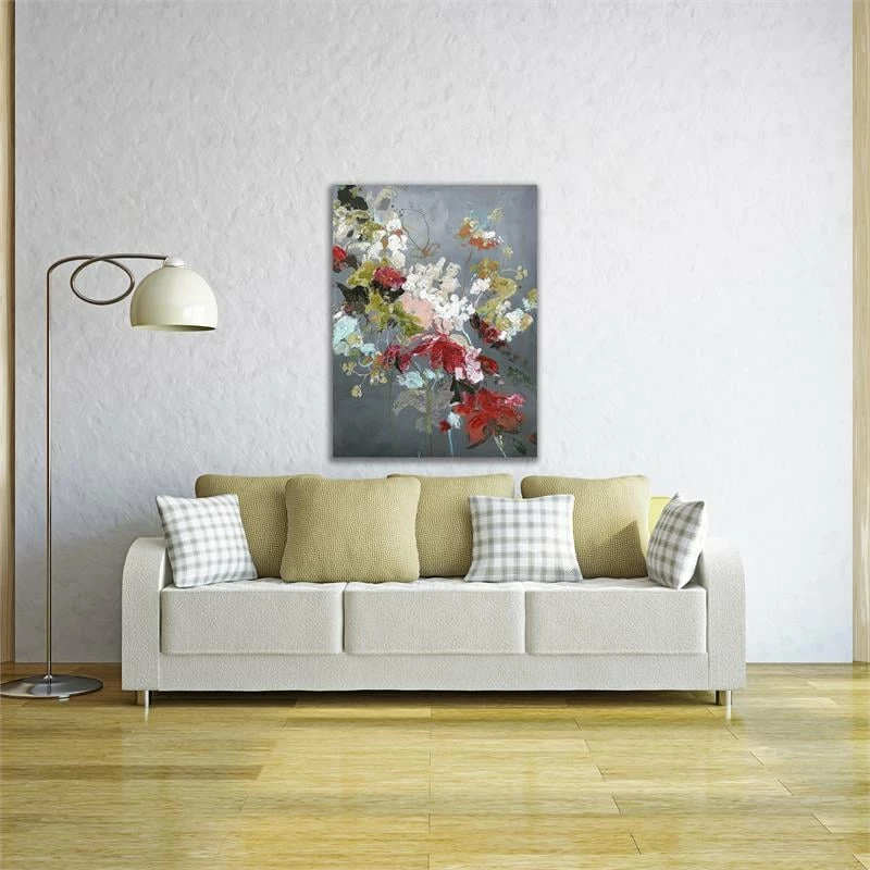 Best Pirce โจ Tangletown Fine Art Abstract Floral 2 By Design Fabrikken 22x30 Wall Art Print On CanvasFabric Gray ๐ฅ - Image 4