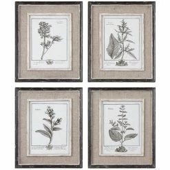 Top 10 💯 Bowery Hill Distressed Black Framed Art With Gray And Taupe Wash (Set Of 4) 💯