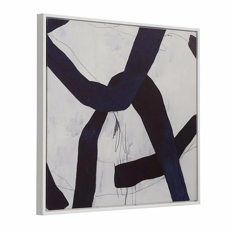 Coupon โจ Carolina Classics Set Of 2 Abstract Wall Art With White Frame In Blue ๐