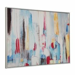 Cheapest 🔥 Carolina Classics Rainy Forest Abstract Wall Art 24 X 32 With Silver Frame 💯