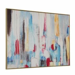 Wholesale 🔥 Carolina Classics Rainy Forest Abstract Wall Art 36 X 47 With Gold Frame 😉