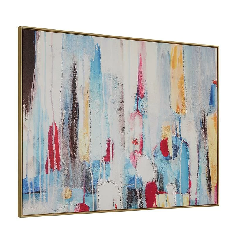 Wholesale ๐ฅ Carolina Classics Rainy Forest Abstract Wall Art 36 X 47 With Gold Frame ๐