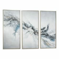 Discount 😍 Gild Design House Mystic Mistral Hand Painted Abstract Triptych Canvas Set Of 3 ⌛