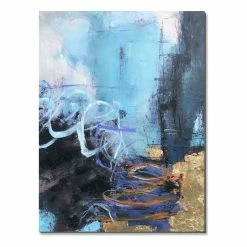 Best reviews of 🎁 A&E Bath And Shower Mood Abstract Fabric Hand Painted Landscape In Multi-Color 👏
