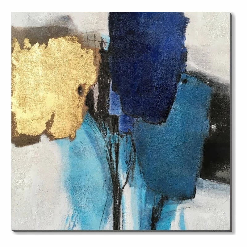 Wholesale ๐ฅ A&E Bath And Shower Encompass Abstract Fabric Hand Painted Landscape In Blue ๐