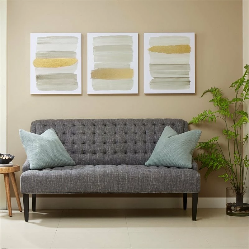 Budget ๐ฅฐ Olliix Urban Habitat 3-Piece MDF Abstract Printed Canvas With Metallic Foil In Taupe ๐ฅ - Image 2