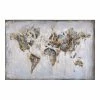 Budget 🛒 Yosemite Home Decor "Map In Neutrals" Wood Wrapped Wall Art In Multi-Color 🤩