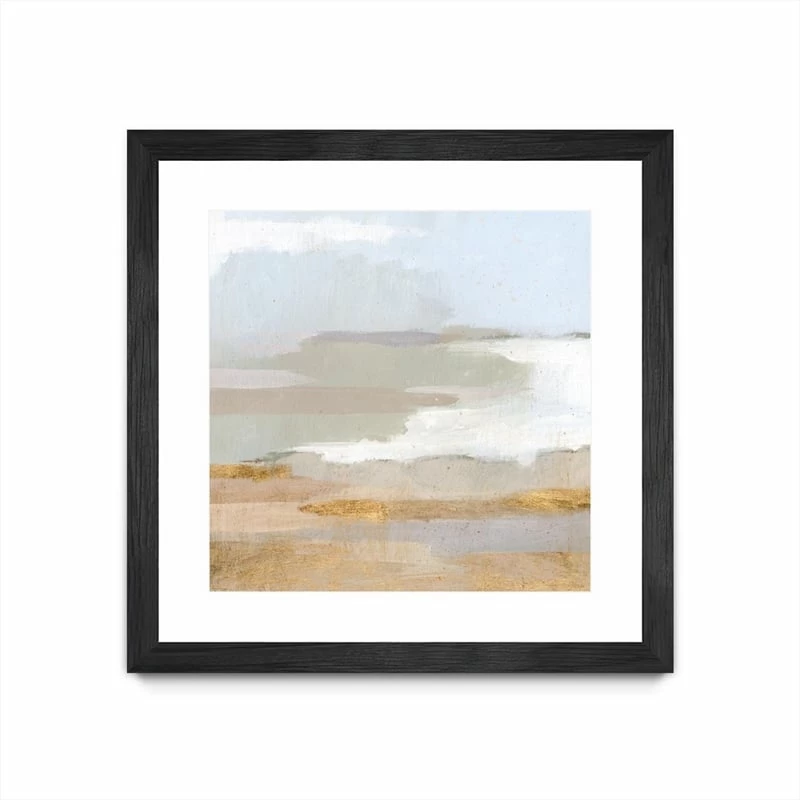 Best Sale ๐ฅ Giant Art 36x36 Abstract Coastland II Matted And Framed In White ๐