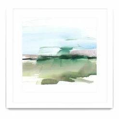 Best deal 😍 Giant Art 36x36 Abstract Wetland II Matted And Framed In White 👍