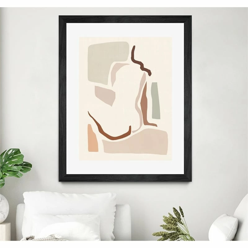Best Pirce 💯 Giant Art 30x40 Lounge Abstract I Matted And Framed In Pink 😀 - Image 3