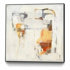 Wholesale 🎉 Giant Art Canvas 30x30 Road Map II Framed In Multi-Color 🔥