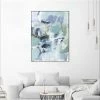 Best reviews of 🎁 Giant Art Canvas 30x40 Azure Abstract I Framed In White 🔔