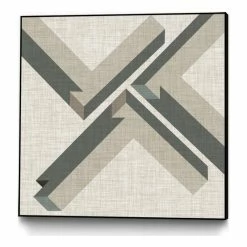 Best deal 🎁 Giant Art Canvas 30x30 Geometric Perspective IV Framed In Green 🧨