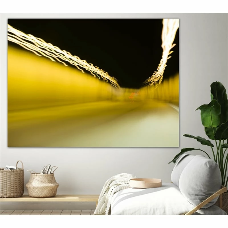 Outlet ๐ฏ Giant Art 72x54 Tunnel Abstract 2 Fine Art Giant Canvas Print In Yellow ๐ - Image 2