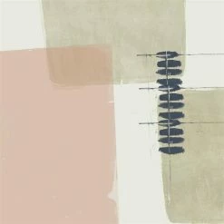 Budget 👍 Giant Art 54x54 Monotype Abstraction II Fine Art Giant Canvas Print In Pink 💯